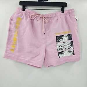 Nwt Keito swim shorts pink xl trunks mens anime